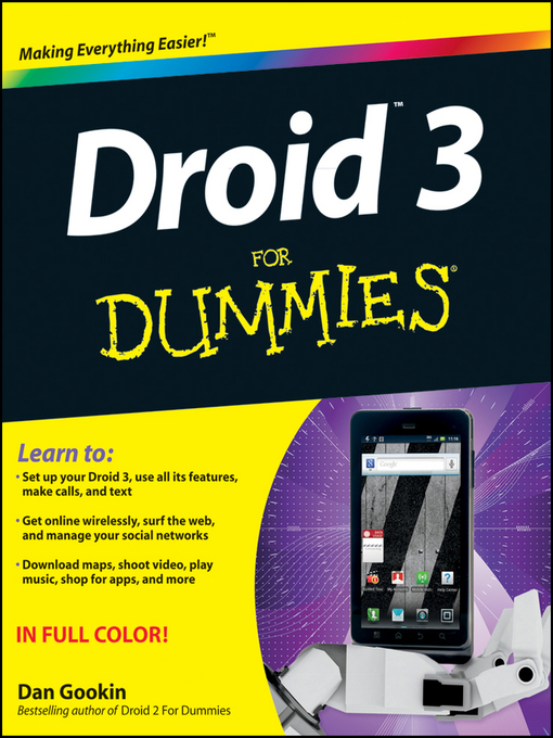 Title details for Droid 3 For Dummies by Dan Gookin - Available